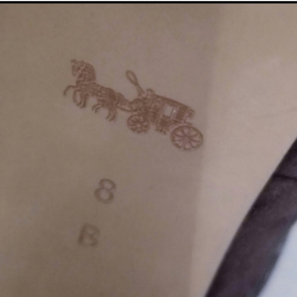 Coach Authentic Suede Chunky Heels - Picture 3 of 4